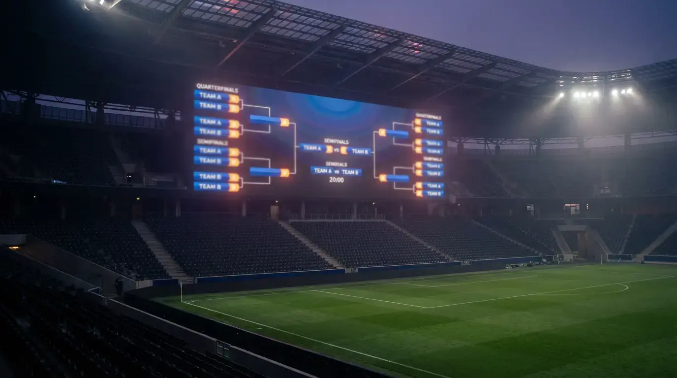 Fogadási szorzók kijelzőn a 2026-os VB bajnoki esélyeivel